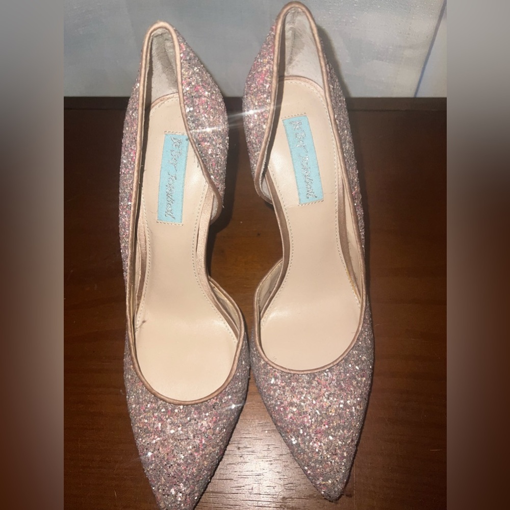 Betsey Johnson Rose Gold heels